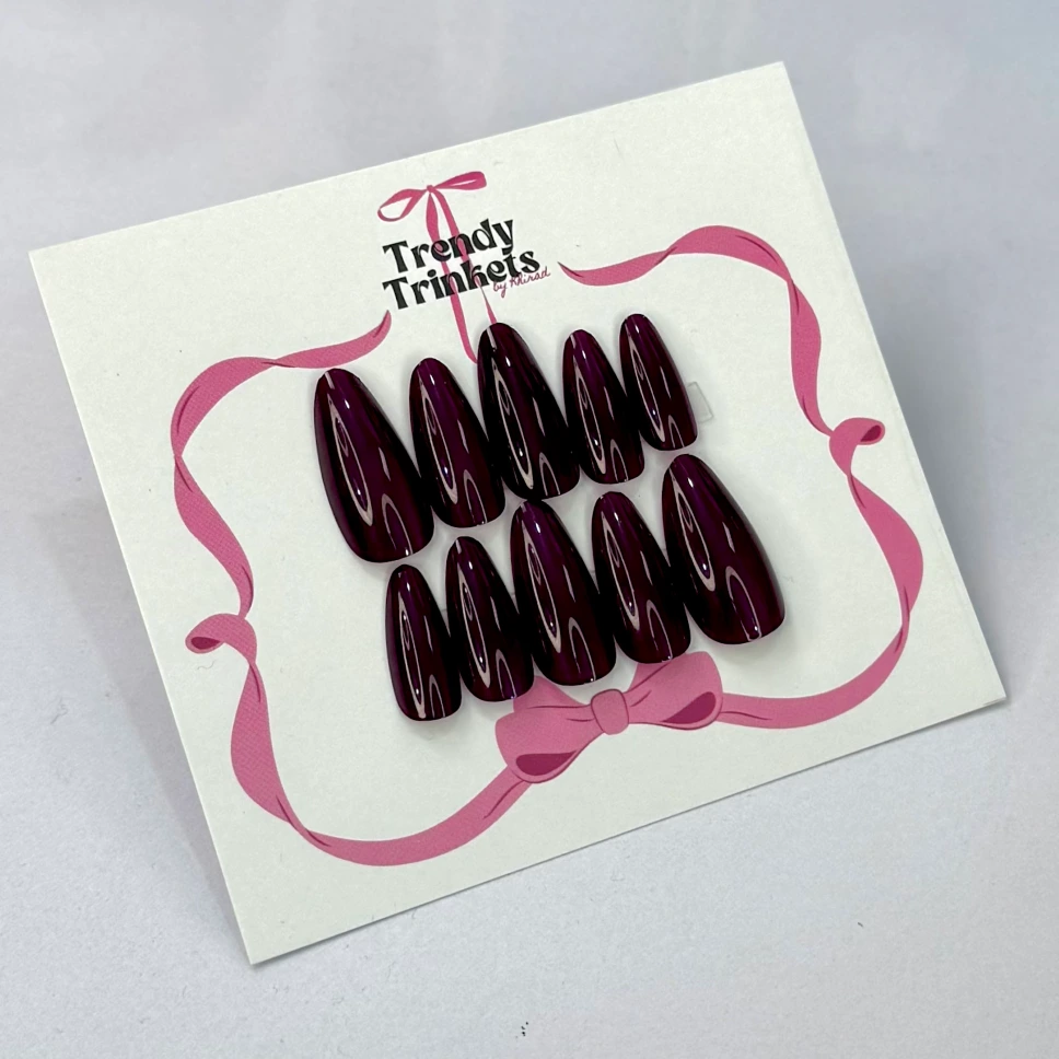 Cat-Eye AL-TTBK-0017 press-on nails | Trendy Trinkets