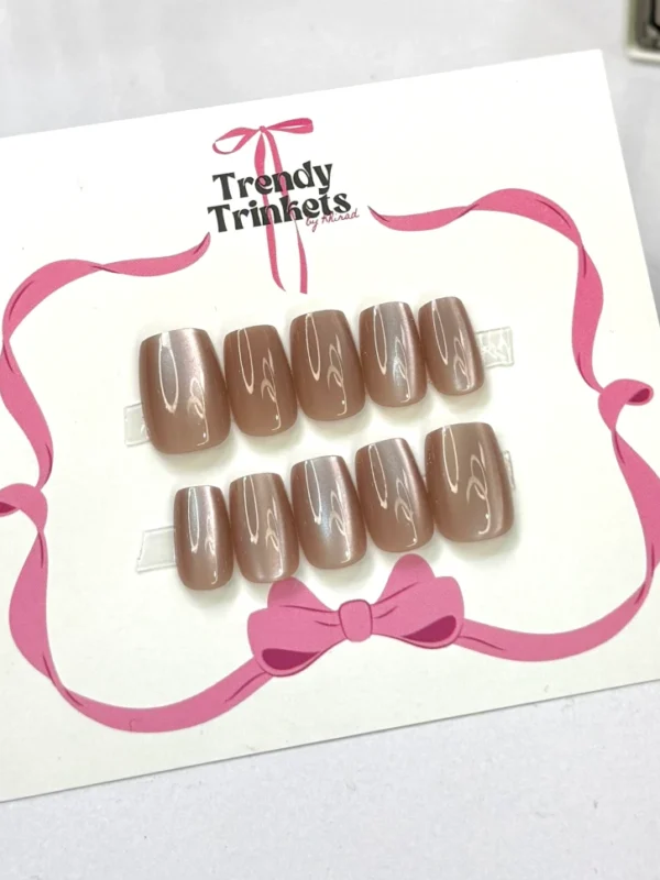 Cat-Eye MSQ-TTBK-0005 press-on nails | Trendy Trinkets