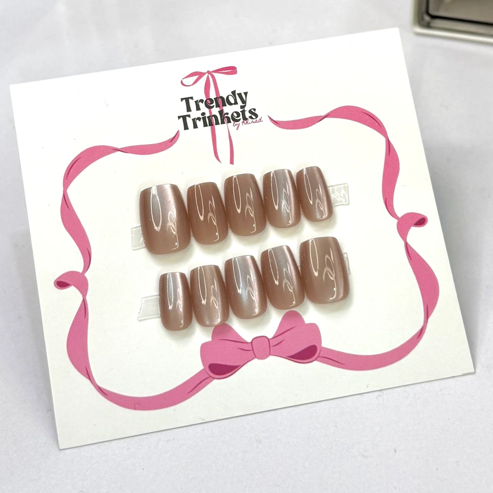 Cat-Eye MSQ-TTBK-0005 press-on nails | Trendy Trinkets