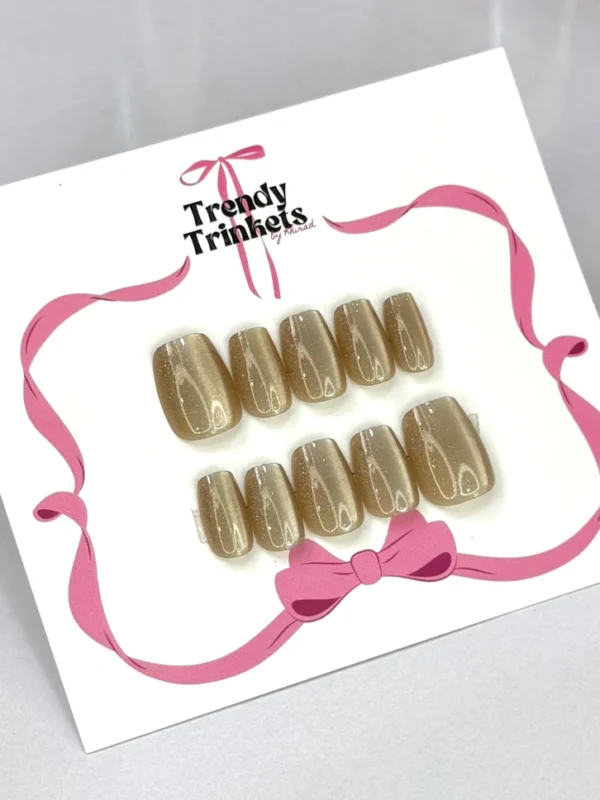 Cat-Eye MSQ-TTBK-0009 press-on nails | Trendy Trinkets