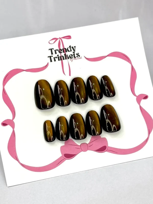 Cat-Eye OSQ-TTBK-0002 press-on nails | Trendy Trinkets