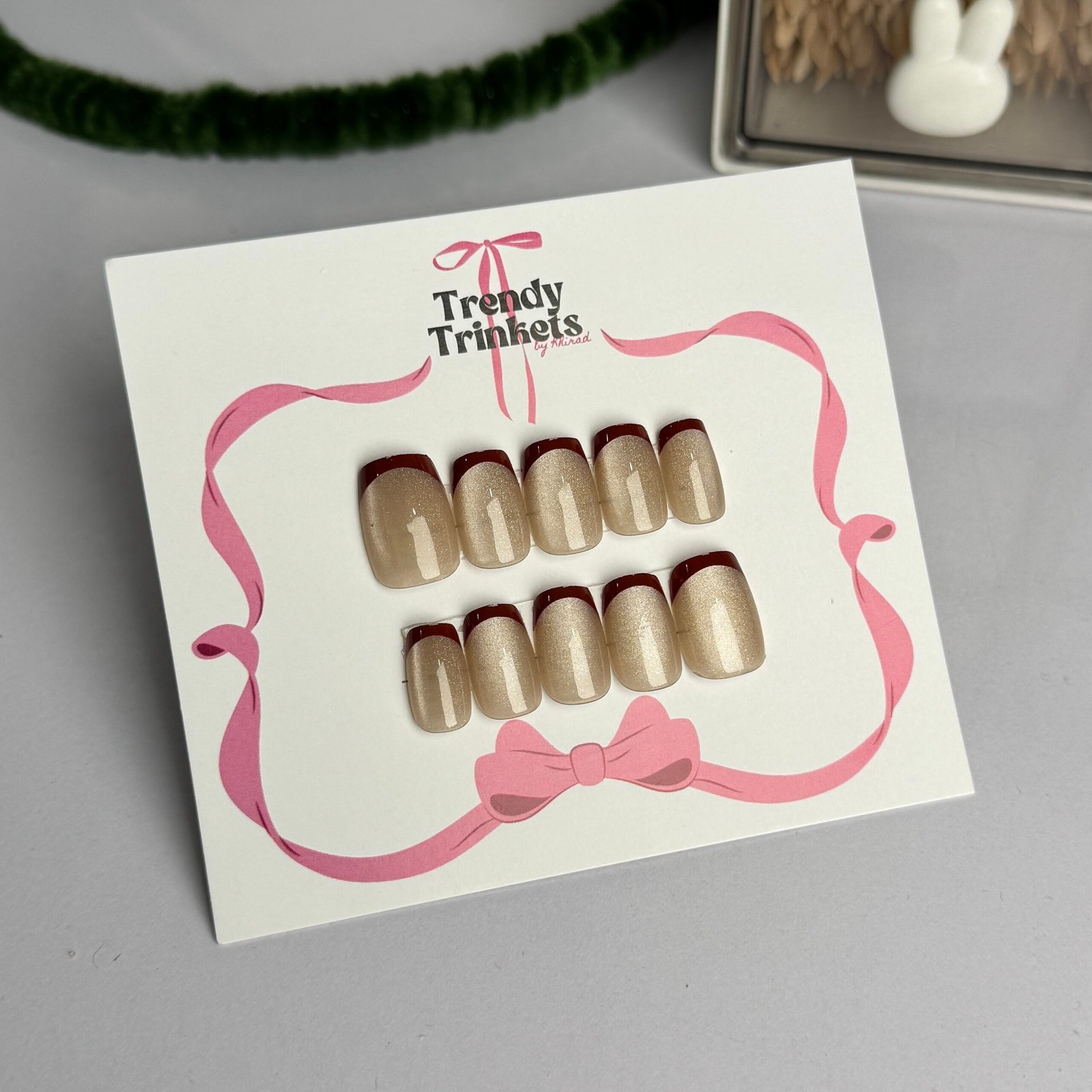 Cat-Eye TTBK-0002 press-on nails | Trendy Trinkets
