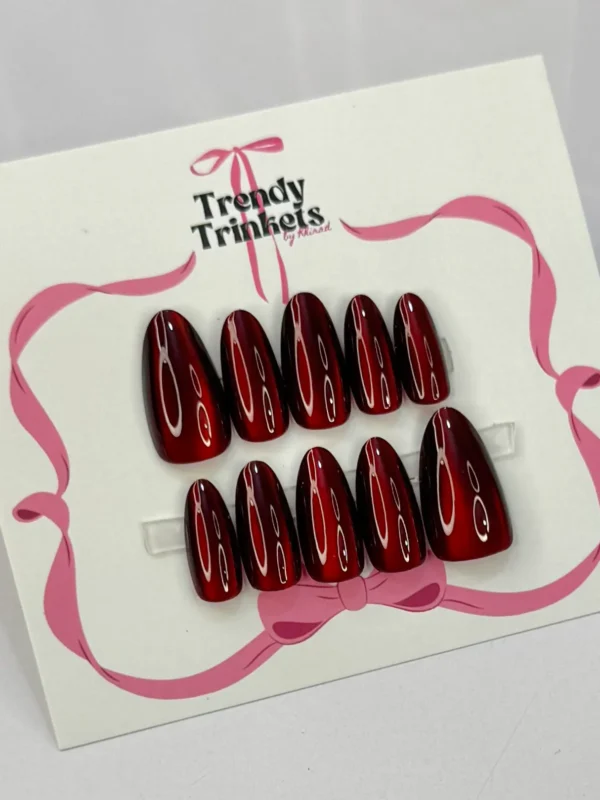 Cat-Eye AL-TTBK-0002 press-on nails | Trendy Trinkets
