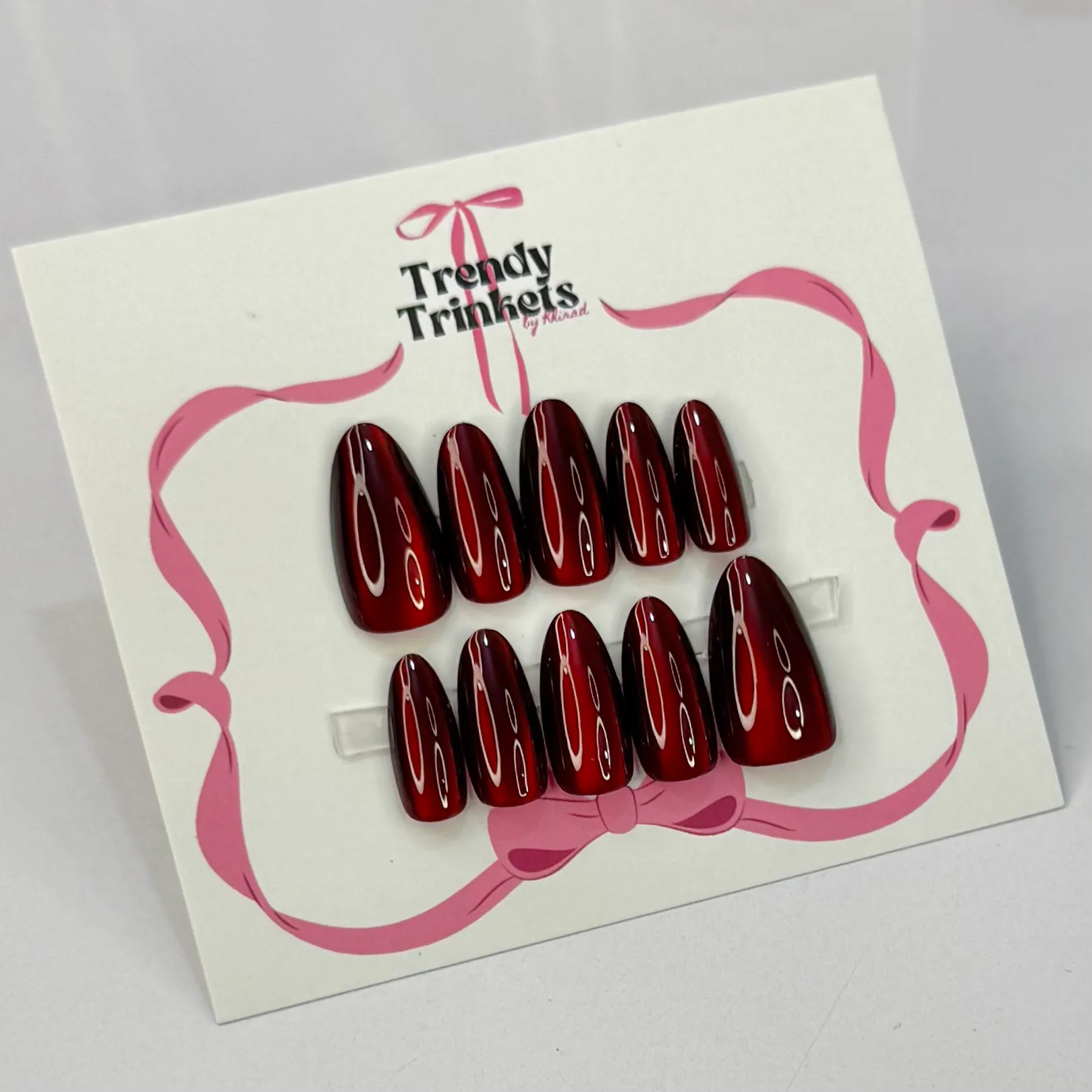 Cat-Eye AL-TTBK-0002 press-on nails | Trendy Trinkets