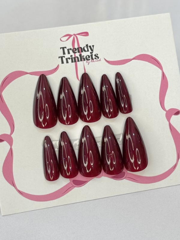 Cat-Eye AL-TTBK-0007 press-on nails | Trendy Trinkets
