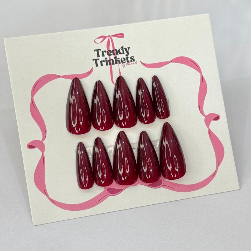 Cat-Eye AL-TTBK-0007 press-on nails | Trendy Trinkets