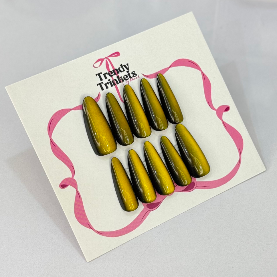 Cat-Eye LS-TTBK-0002 press-on nails | Trendy Trinkets
