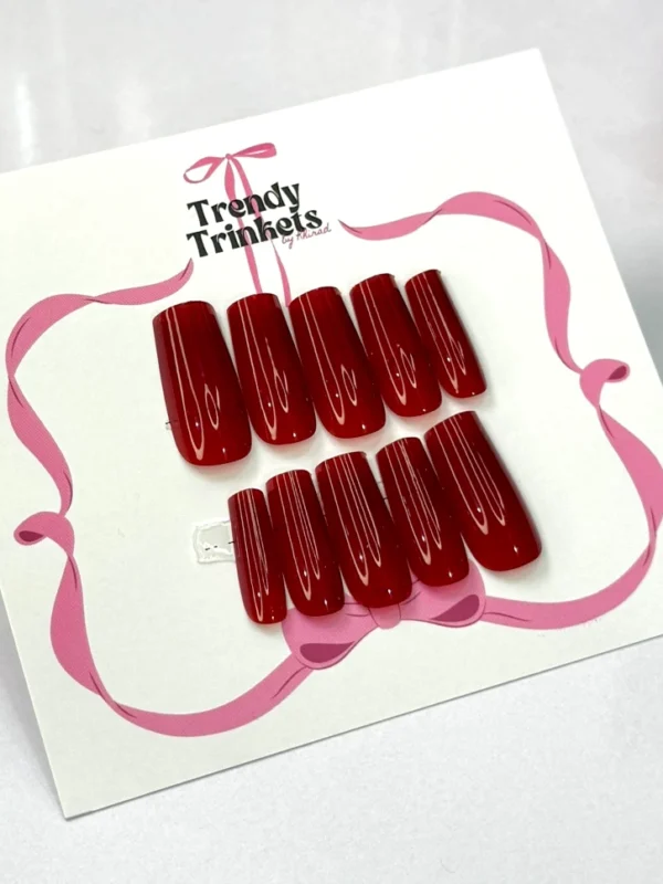 PLAIN LSQ-TTBK-0007 press-on nails | Trendy Trinkets