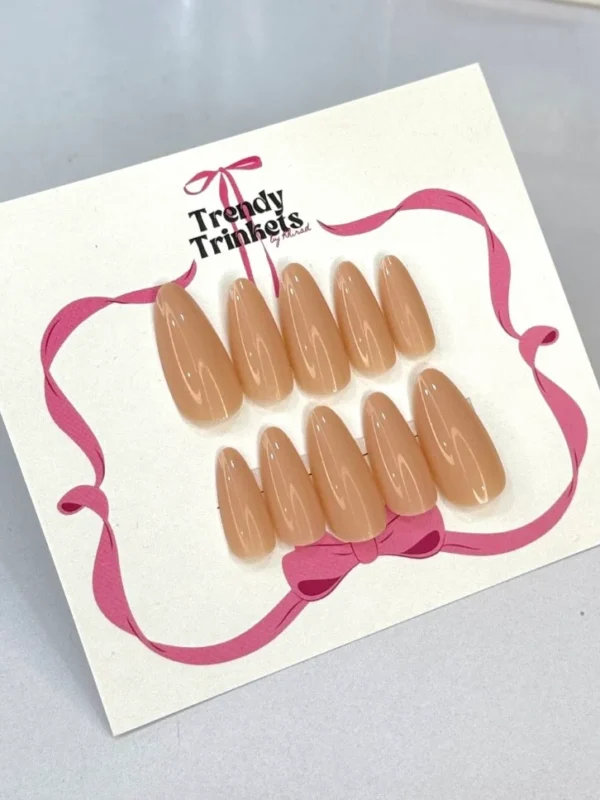 PLAIN TTBK-0010 press-on nails | Trendy Trinkets