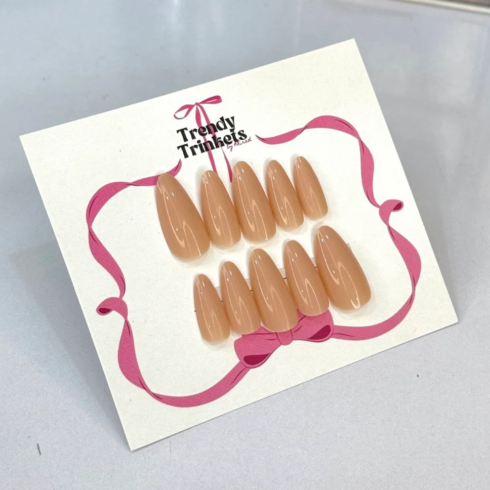 PLAIN TTBK-0010 press-on nails | Trendy Trinkets