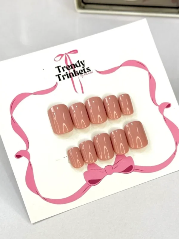 PLAIN TTBK-0006 press-on nails | Trendy Trinkets