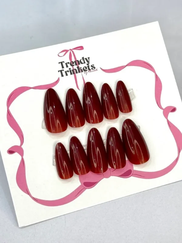 PLAIN A-TTBK-0001 press-on nails | Trendy Trinkets