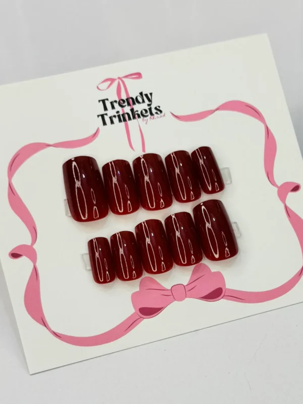 PLAIN LSQ-TTBK-0005 press-on nails | Trendy Trinkets