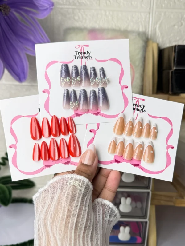 FREE DELIVERY DEAL TTBK-0007 press-on nails | Trendy Trinkets