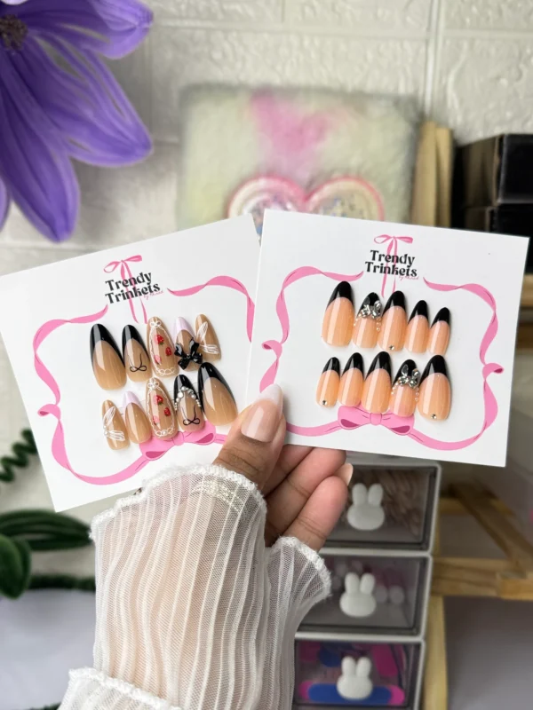 FREE DELIVERY DEAL TTBK-0009 press-on nails | Trendy Trinkets
